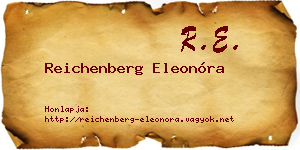 Reichenberg Eleonóra névjegykártya